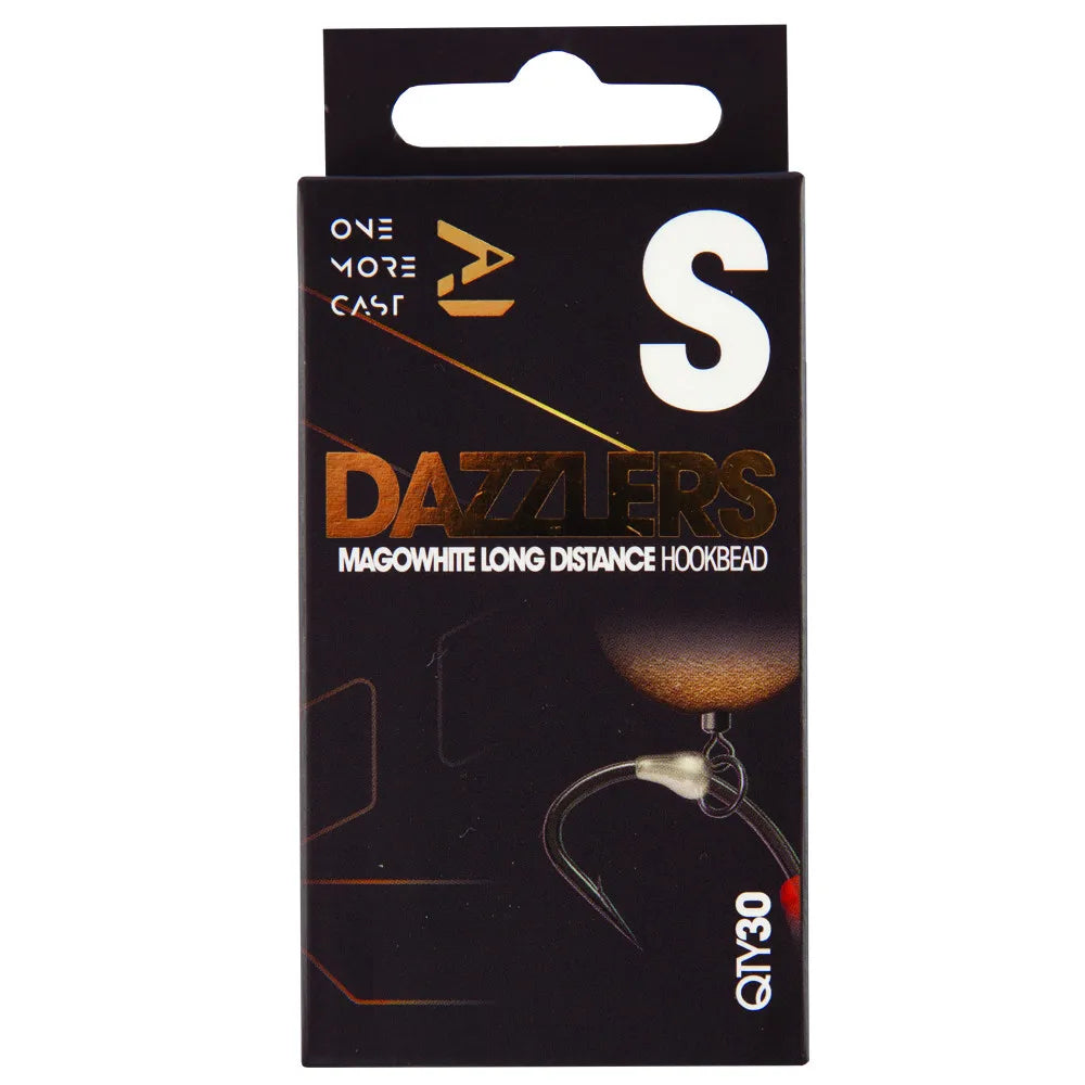 OMC Dazzlers Magowhite Distance Hook Bead Small - OMCHMWS